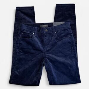 NWT Ann Taylor Dark Blue/Navy Velvet Mid-Rise Skinny Jeans 0
